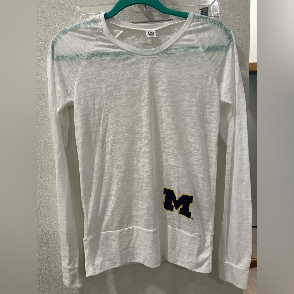 NWT Michigan burnout longsleeve shirt size L